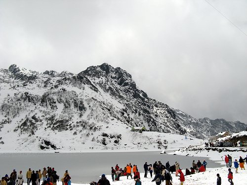 North Sikkim - Snow fall
