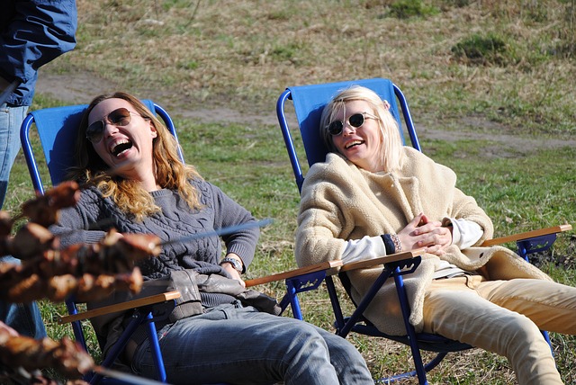 Attending laughter clubs