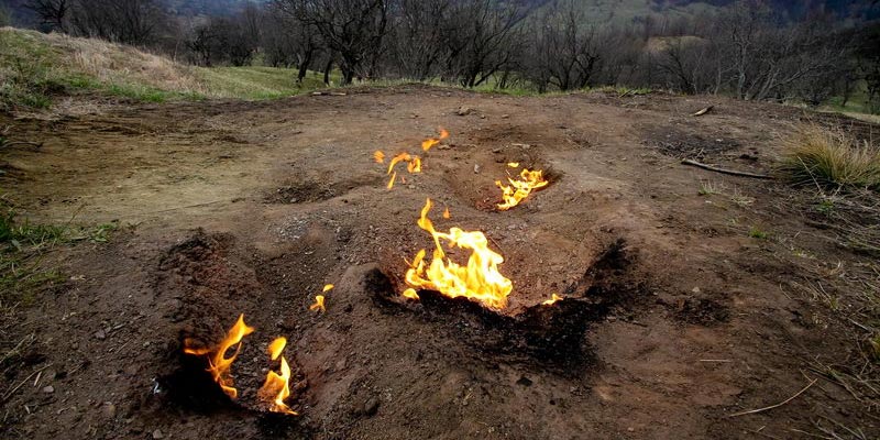 Seeing the living fire at Buzau