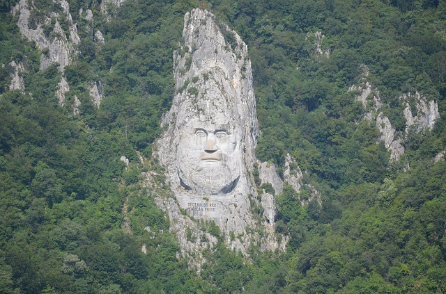 Click a selfie at the Rock Sculpture of Decebalus