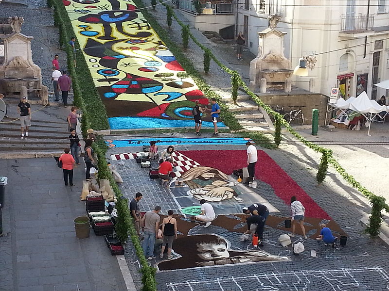 Genzano Infiorata Flower Festival (Italy, Genzano di Rome)